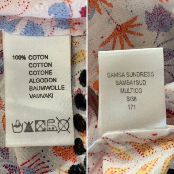 Antik Batik Samsa Embroidered Sundress Pink, White Size S - Picture 11 of 12